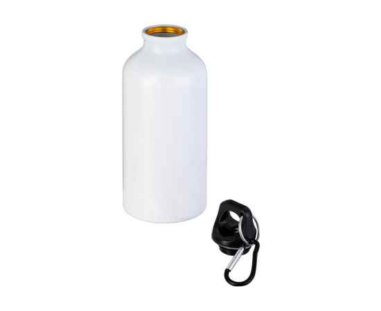 Бутылка Hip S с карабином, 400 мл, 5-10000208, Цвет: белый, Объем: 400, изображение 2