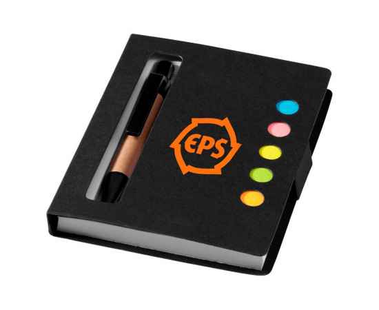 Набор стикеров Expose с ручкой и блокнотом А7, 5-10659402, Цвет: черный, изображение 3