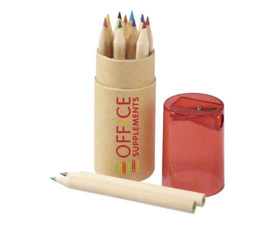 Набор из 12 цветных карандашей Cartoon, 5-10706801, Цвет: красный,натуральный, изображение 5