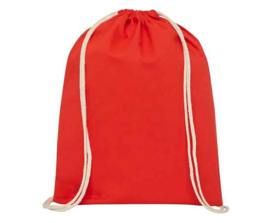 Рюкзак со шнурком Tenes из хлопка 140 г/м², 5-12057521, Цвет: красный, изображение 2