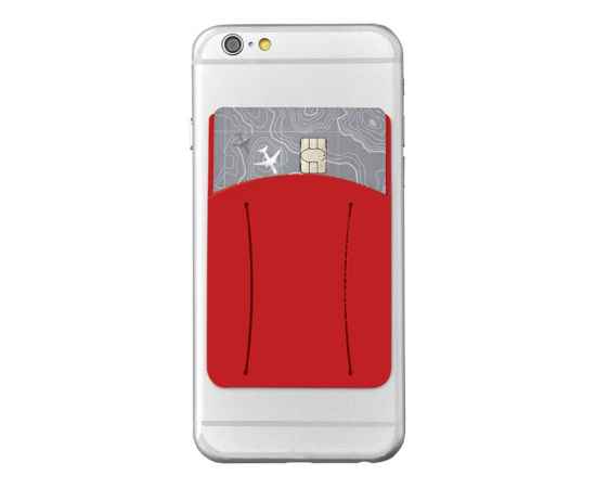 5-13427003 Картхолдер для телефона с держателем Trighold, Цвет: красный, изображение 2