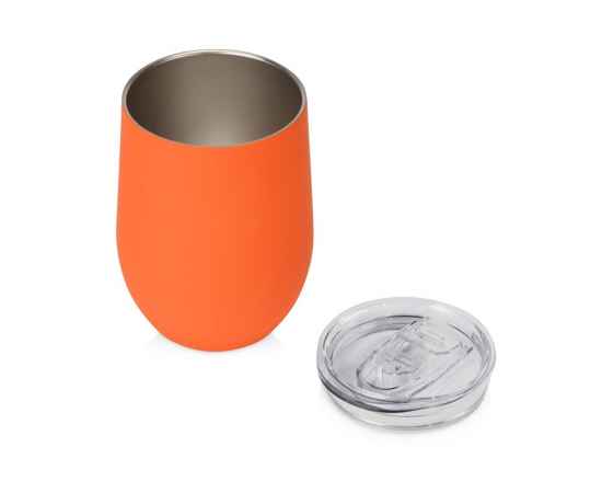 Вакуумная термокружка Sense Gum, непротекаемая крышка, soft-touch, 827408N, Цвет: оранжевый, Объем: 370, изображение 2