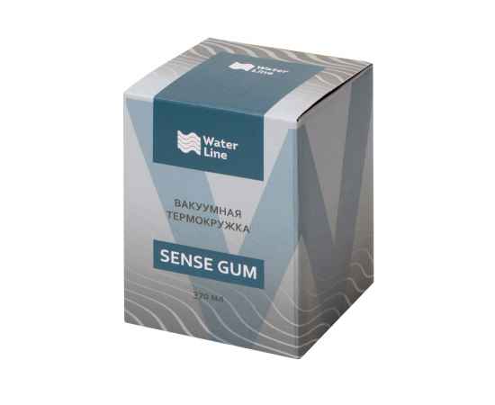 Вакуумная термокружка Sense Gum, непротекаемая крышка, soft-touch, 827417N, Цвет: серый, Объем: 370, изображение 7