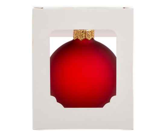 Стеклянный шар на елку Fairy tale Opal, 6 см, 213021, Цвет: красный, изображение 3