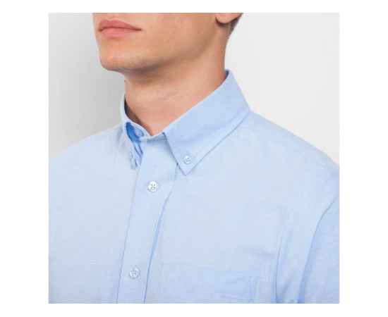 Рубашка с длинным рукавом Oxford, мужская, S, 5507CM10S, Цвет: небесно-голубой, Размер: S, изображение 7