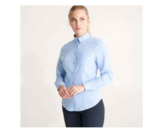 Рубашка с длинным рукавом Oxford, женская, S, 5068CM10S, Цвет: небесно-голубой, Размер: S, изображение 5