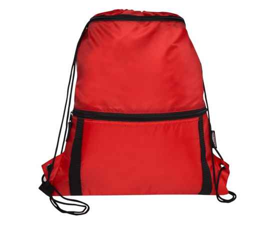 Изолированная сумка со шнурком Adventure из переработанных материалов, 12064721, Цвет: красный, изображение 2