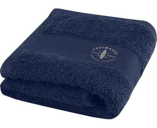 Хлопковое полотенце для ванной Sophia, 11700055, Цвет: темно-синий, изображение 4