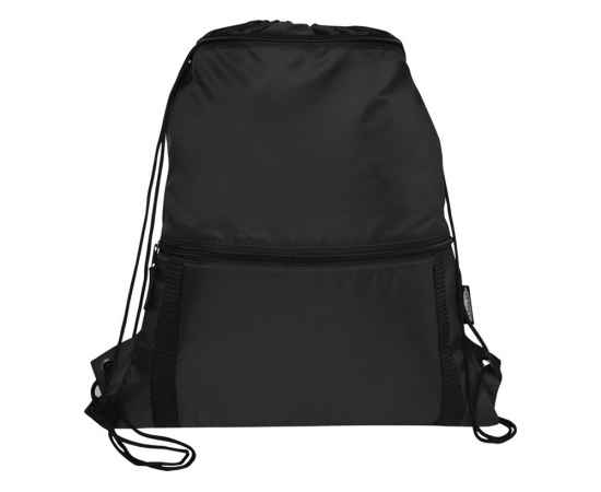 Изолированная сумка со шнурком Adventure из переработанных материалов, 12064790, Цвет: черный, изображение 2