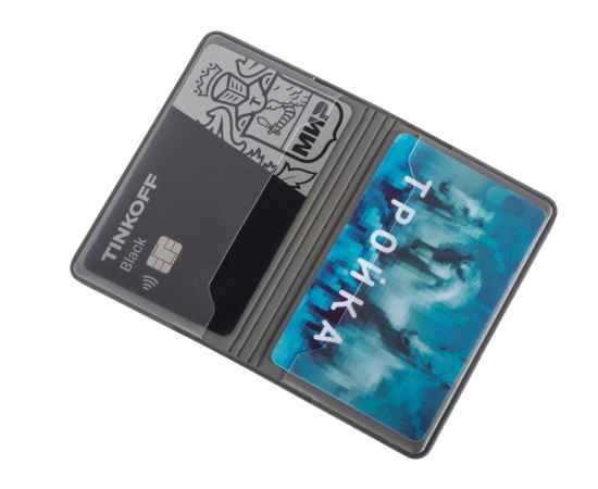 Картхолдер для пластиковых карт складной Favor, 113722, Цвет: темно-синий, изображение 3