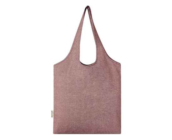 Эко-сумка Pheebs из переработанного хлопка, 12064120, Цвет: темно-бордовый, изображение 3