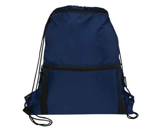Изолированная сумка со шнурком Adventure из переработанных материалов, 12064755, Цвет: темно-синий, изображение 2