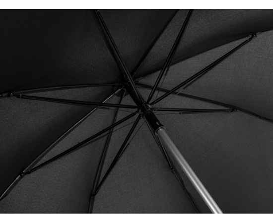 Зонт-трость Alu с деталями из прочного алюминия, 100015, Цвет: черный, изображение 5