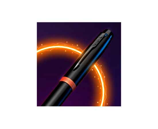 Ручка шариковая Parker IM Vibrant Rings Flame Orange, 2172946, Цвет: черный,оранжевый, изображение 5