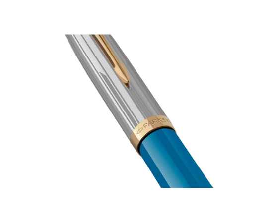 Ручка перьевая Parker 51 Premium, F/M, 2169079, Цвет: голубой,золотистый,серебристый, изображение 5