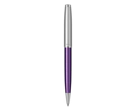 Ручка шариковая Parker Sonnet Essentials Violet SB Steel CT, 2169369, Цвет: фиолетовый,серебристый, изображение 3