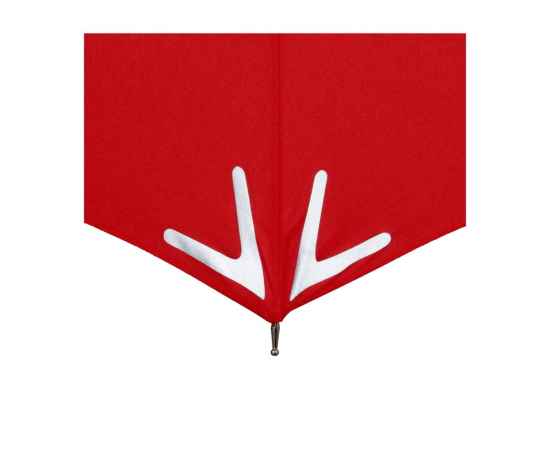 Зонт-трость Safebrella с фонариком и светоотражающими элементами, 100077, Цвет: красный, изображение 5