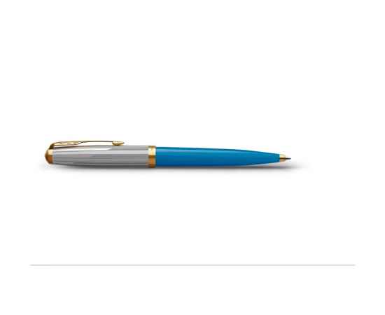 Ручка шариковая Parker 51 Premium, 2169080, Цвет: голубой,золотистый,серебристый, изображение 3