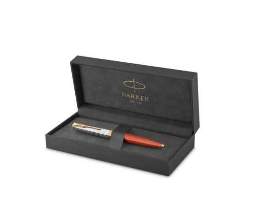 Ручка шариковая Parker 51 Premium, 2169073, Цвет: золотистый,красный,серебристый, изображение 5