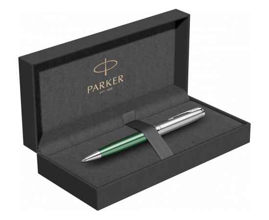 Ручка шариковая Parker Sonnet Essentials Green SB Steel CT, 2169365, Цвет: зеленый,серебристый, изображение 5