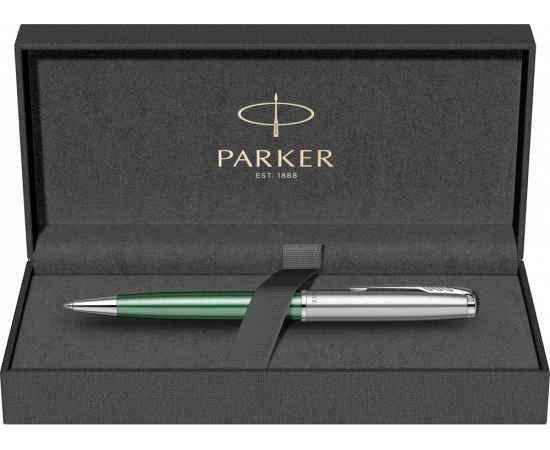 Ручка шариковая Parker Sonnet Essentials Green SB Steel CT, 2169365, Цвет: зеленый,серебристый, изображение 6