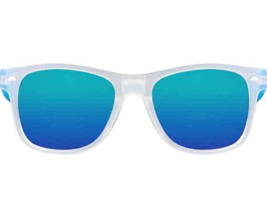 Очки солнцезащитные с зеркальными линзами Partymaker, 831302, Цвет: синий,бесцветный полупрозрачный, изображение 2