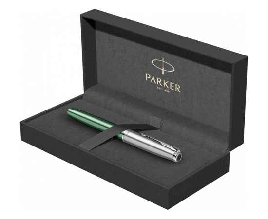 Ручка перьевая Parker Sonnet Essentials Green SB Steel CT, 2169362, Цвет: зеленый,серебристый, изображение 10