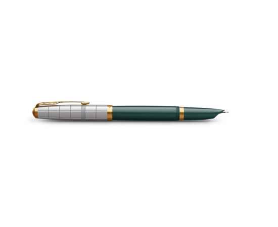 Ручка перьевая Parker 51 Premium, F, 2169074, Цвет: золотистый,зеленый,серебристый, изображение 4