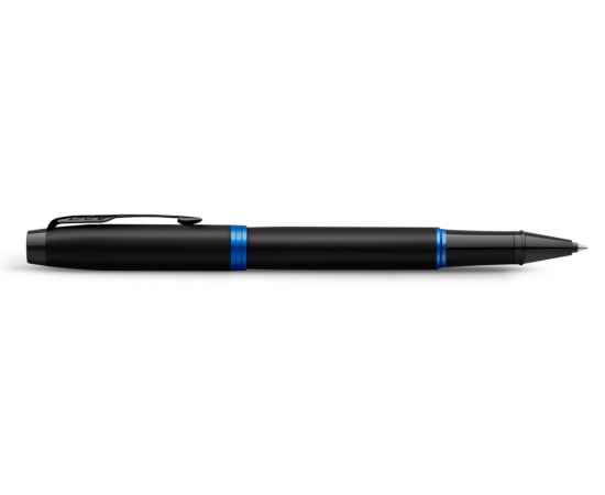 Ручка-роллер Parker IM Vibrant Rings Flame Blue, 2172860, Цвет: черный,синий, изображение 4