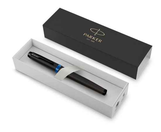 Ручка-роллер Parker IM Vibrant Rings Flame Blue, 2172860, Цвет: черный,синий, изображение 6