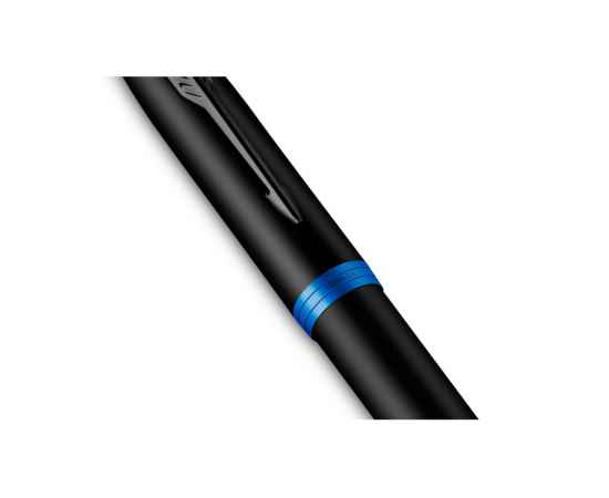 Ручка перьевая Parker IM Vibrant Rings Flame Blue, 2172858, Цвет: черный,синий, изображение 5