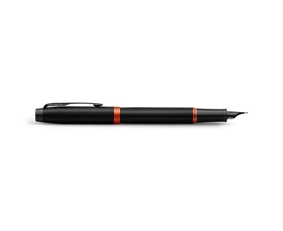 Ручка перьевая Parker IM Vibrant Rings Flame Orange, 2172943, Цвет: черный,оранжевый, изображение 4