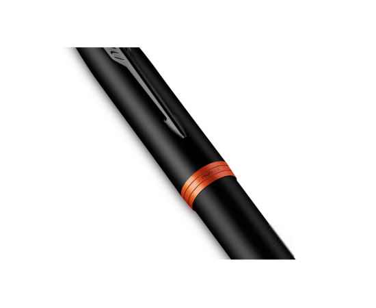 Ручка перьевая Parker IM Vibrant Rings Flame Orange, 2172943, Цвет: черный,оранжевый, изображение 5