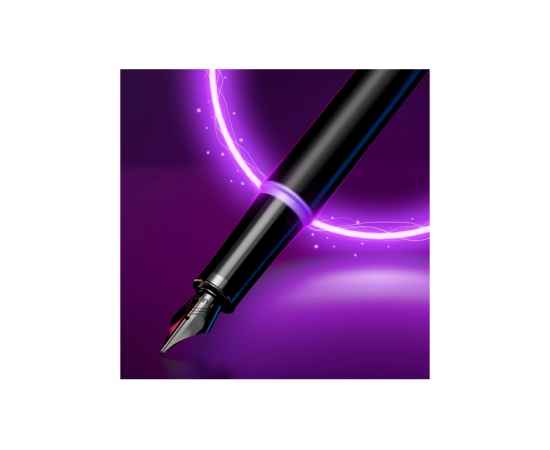 Ручка перьевая Parker IM Vibrant Rings Flame Amethyst Purple, 2172948, Цвет: черный,фиолетовый, изображение 9