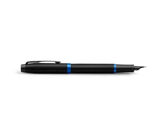 Ручка перьевая Parker IM Vibrant Rings Flame Blue, 2172858, Цвет: черный,синий, изображение 4