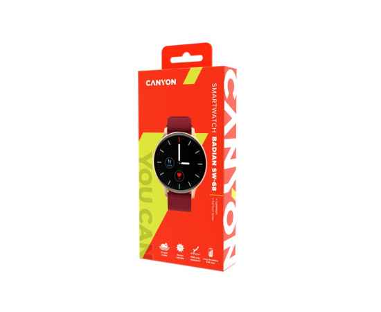 521138 Смарт-часы Badian SW-68, IP68, Цвет: темно-красный, изображение 4