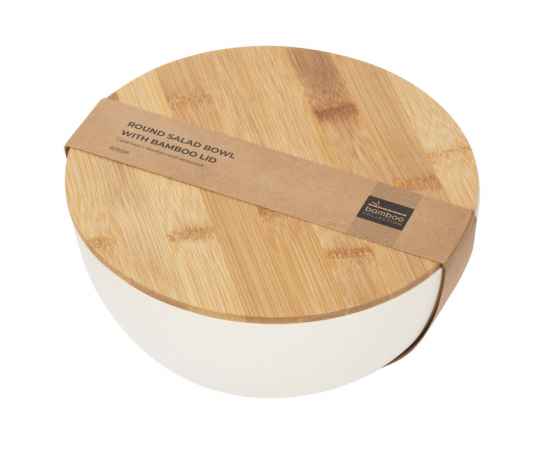 Салатник из натуральных волокон с бамбуковой крышкой Bowl, 828686, изображение 8