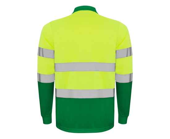 Рубашка поло со светоотражающими полосами Polaris с длинным рукавом, мужская, S, 9306HV52221S, Цвет: зеленый,неоновый желтый, Размер: S, изображение 2