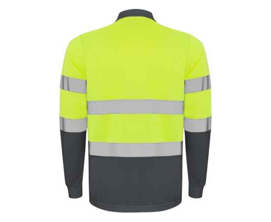 Рубашка поло со светоотражающими полосами Polaris с длинным рукавом, мужская, L, 9306HV23221L, Цвет: темно-серый,неоновый желтый, Размер: L, изображение 2