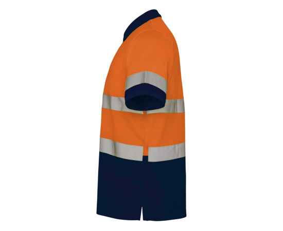Рубашка поло со светоотражающими полосами Polaris, мужская, S, 9302HV55223S, Цвет: navy,неоновый оранжевый, Размер: S, изображение 3