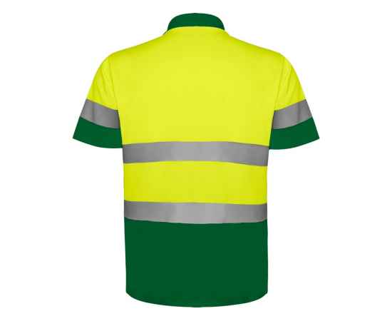 Рубашка поло со светоотражающими полосами Polaris, мужская, S, 9302HV52221S, Цвет: зеленый,неоновый желтый, Размер: S, изображение 2