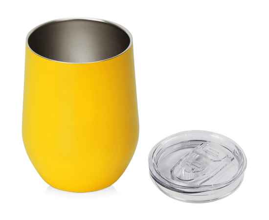 Вакуумная термокружка Sense, непротекаемая крышка, крафтовая упаковка, 827104W, Цвет: желтый, Объем: 370, изображение 2