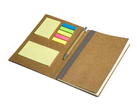 Блокнот А5 Write and stick с ручкой и набором стикеров, 28431.17, Цвет: серый,серый,серый, изображение 2