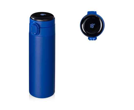 Вакуумная термокружка с индикатором и медной изоляцией Bravo, тубус, 400 мл, 827612W, Цвет: синий, Объем: 400
