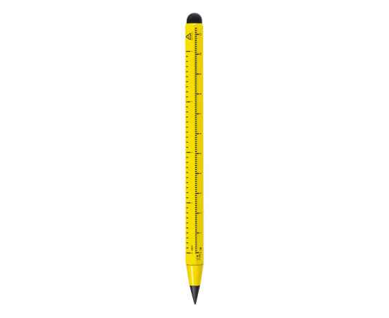 Вечный карандаш с линейкой и стилусом Sicily, 11536.04, Цвет: желтый, изображение 2