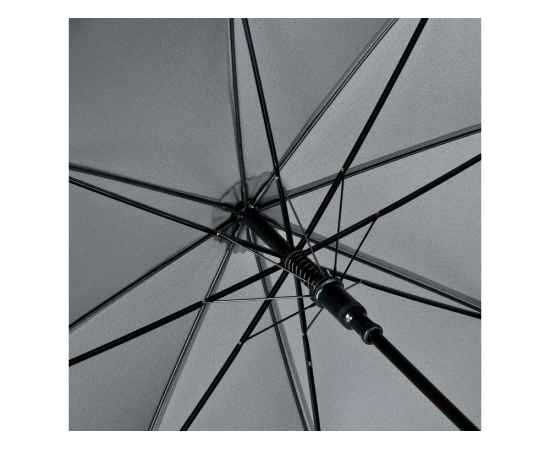 Зонт-трость Dandy с деревянной ручкой, 100097, Цвет: серый, изображение 3
