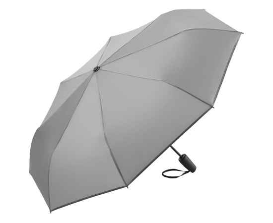 Зонт складной ColorReflex со светоотражающими клиньями, полуавтомат, 100143, Цвет: серый, изображение 2