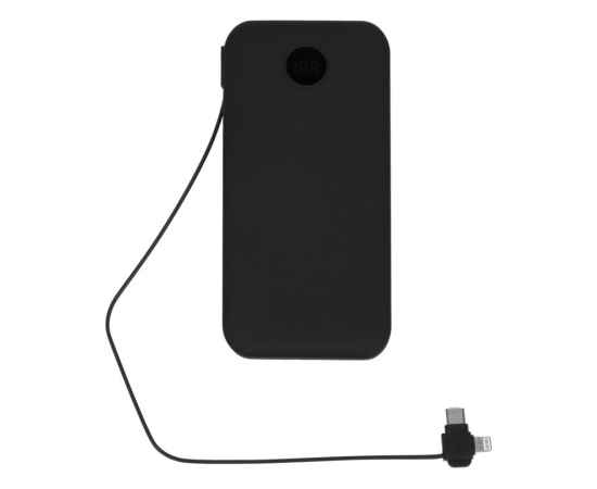 Внешний беспроводной аккумулятор с подсветкой лого Astro, soft-touch, 10000 mAh, 590137, Цвет: черный, изображение 4