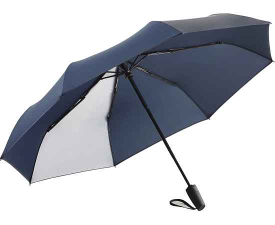 Зонт складной ColorReflex со светоотражающими клиньями, полуавтомат, 100140, Цвет: черный, изображение 12