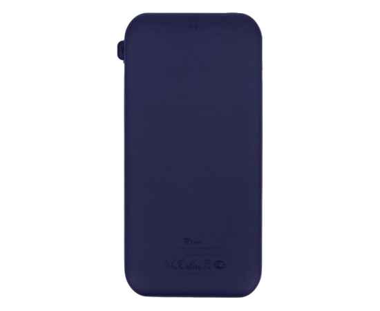 Внешний беспроводной аккумулятор с подсветкой лого Astro, soft-touch, 10000 mAh, 590132, Цвет: темно-синий, изображение 6